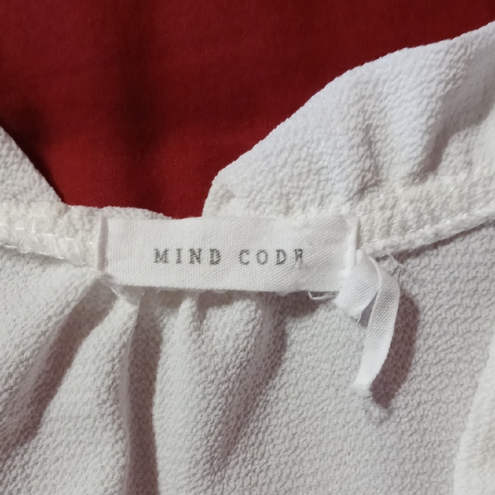 Mind Code Ivory Ruffle Sleeve Blouse - Picture 2 of 4